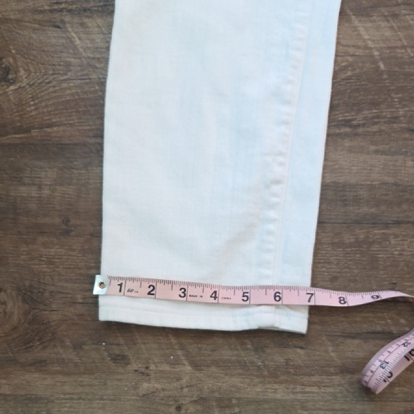 Cosmic Blue Love White Boyfriend Jeans Women's Size 30 - Picture 11 of 12